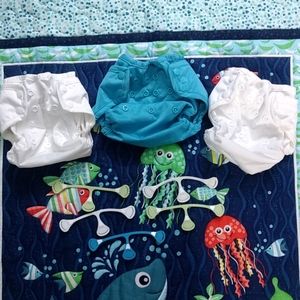 Lot of Rumparooz newborn diaper cover and snappies